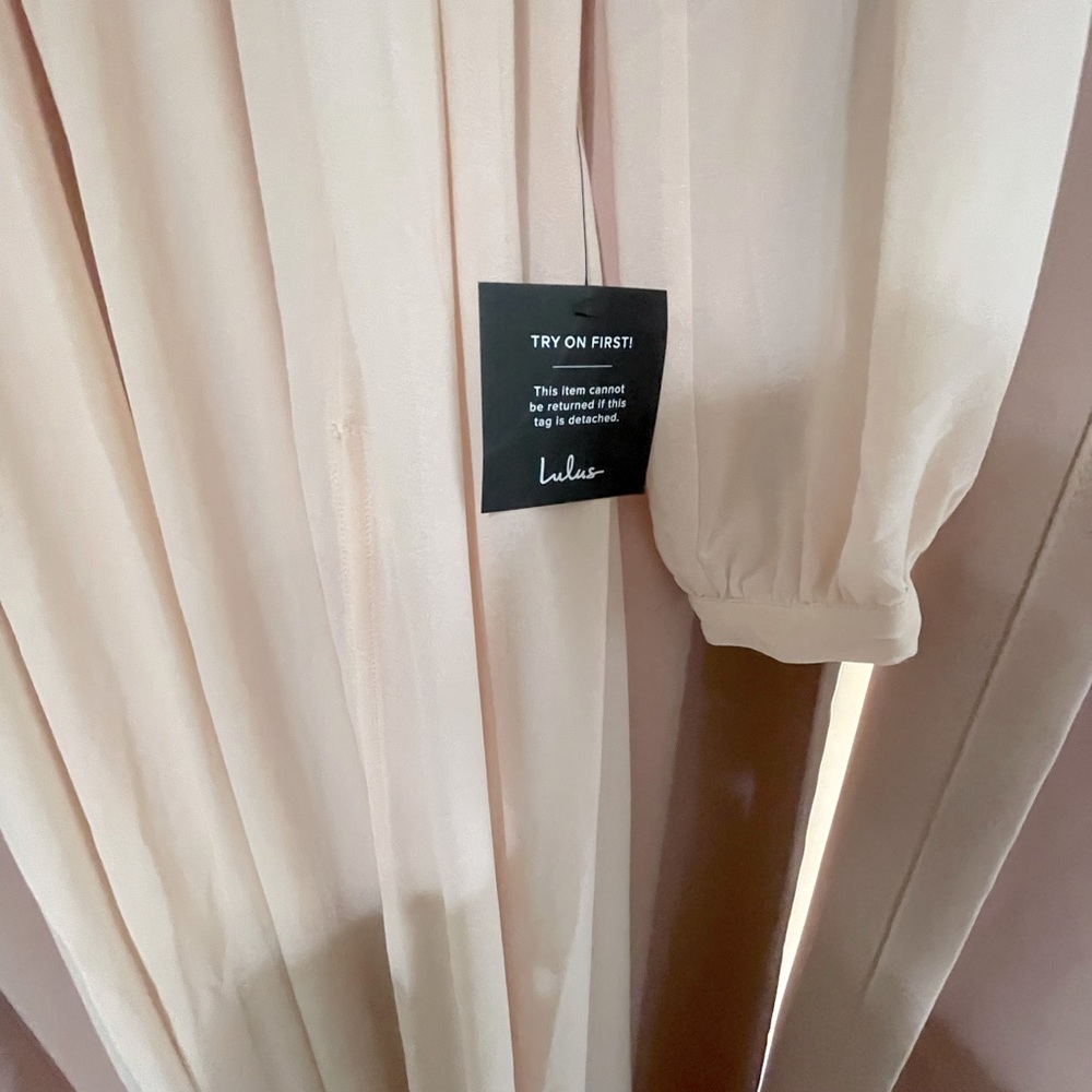 NWT Lulus Blush Wondrous Water Lillie’s Dress